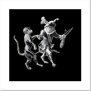 Dancing monkeys Posters and Art